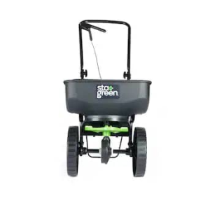 Sta-Green Precision Broadcast Spreader 20-lb Capacity Compatible with Ice Melt, Fertilizer, Seed